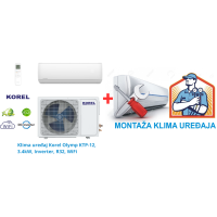 Klima uređaj Korel Olymp KTP-12, 3.4kW, Inverter, R32, WiFi SA MONTAŽOM